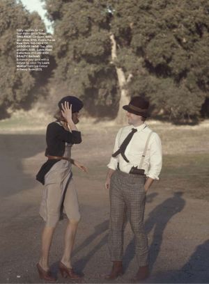 Anna Selezneva & Wes Bentley by Peter Lindbergh for Harpers Bazaar US March 2010